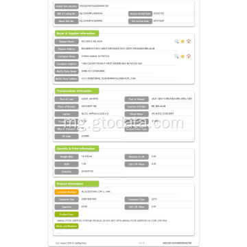 Food Additives amin&#39;ny angon-drakitra fanafarana USA